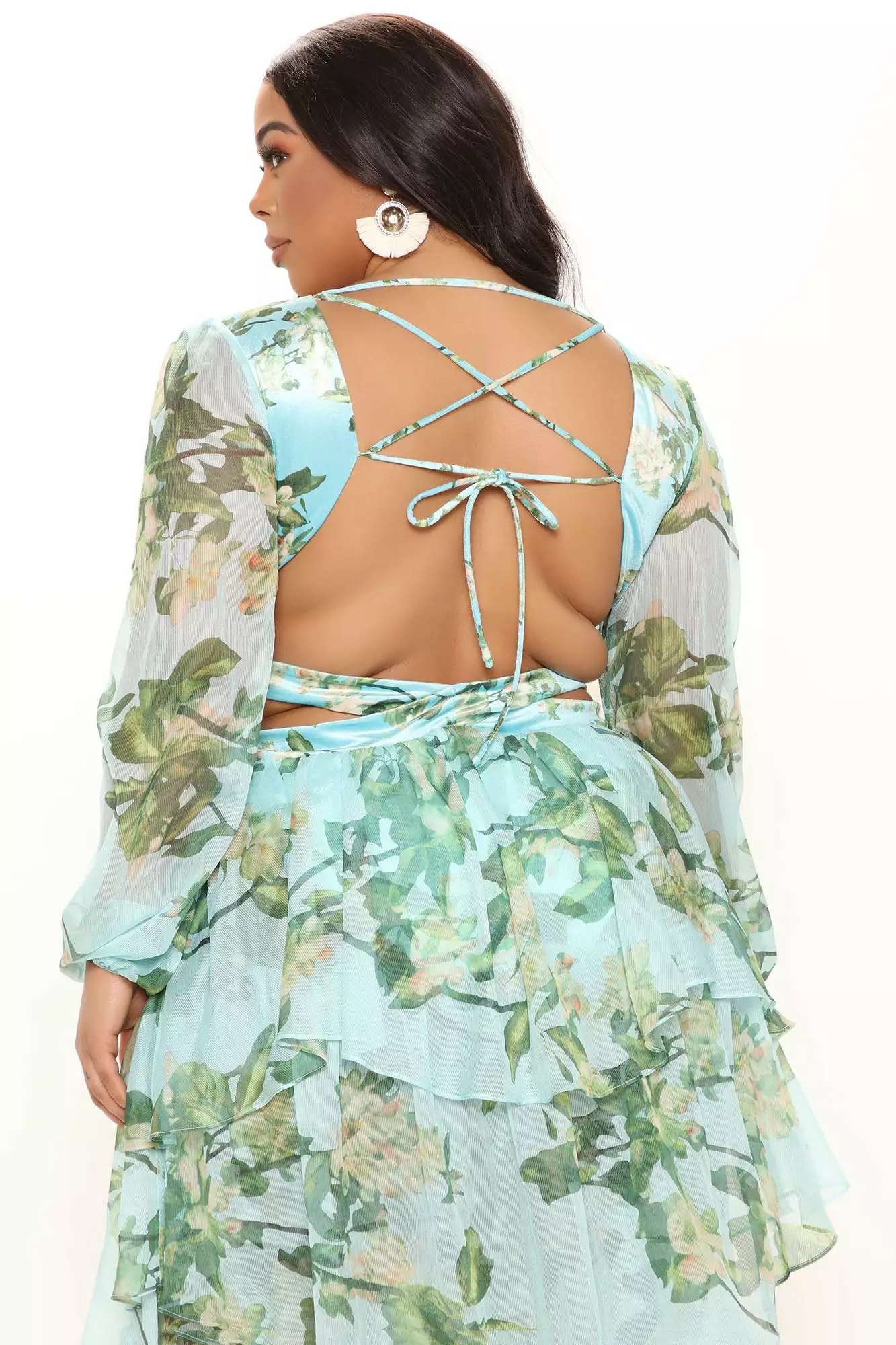 Fashion Nova Garden Kisses Maxi Dress - Turquoise 11 Fashion Nova Garden Kisses Maxi Dress - Turquoise - Image 9