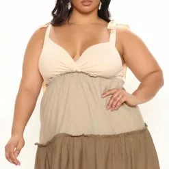 Fashion Nova Keep In Touch Babydoll Dress - Green/combo -Fashion Nova Dresses Shop 03 01 22Studio2 CE LT 10 40 20 17 32171SK Greencombo 0320 PLUS KL