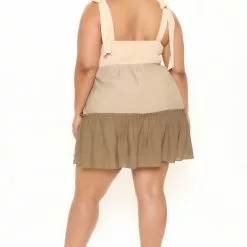 Fashion Nova Keep In Touch Babydoll Dress - Green/combo -Fashion Nova Dresses Shop 03 01 22Studio2 CE LT 10 41 01 17 32171SK Greencombo 0321 PLUS KL