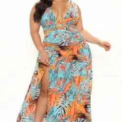 Fashion Nova Brunch In The Tropics Maxi Dress - Teal/combo -Fashion Nova Dresses Shop 03 01 22Studio2 CE LT 11 20 51 28 SD31781120FN Tealcombo 0400 PLUS WG