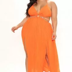 Fashion Nova Ready For The Weekend Maxi Dress - Orange -Fashion Nova Dresses Shop 03 01 22Studio2 CE LT 11 41 21 33 DM2129 Orange 0445 PLUS WG