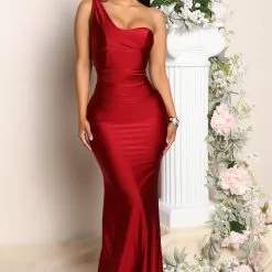 Fashion Nova Calling You Over Maxi Dress - Wine