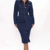 Fashion Nova Set For Life Denim Midi Dress - Dark Wash -Fashion Nova Dresses Shop 03 04 22Studio4 CE MJ 12 09 57 6 AHA44 DarkWash R 4870 EH