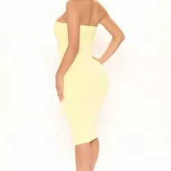 Fashion Nova Off To Brunch Midi Dress - Yellow -Fashion Nova Dresses Shop 03 08 22Studio2 MS L 11 26 01 38 DX8375 Yellow 0375 KS
