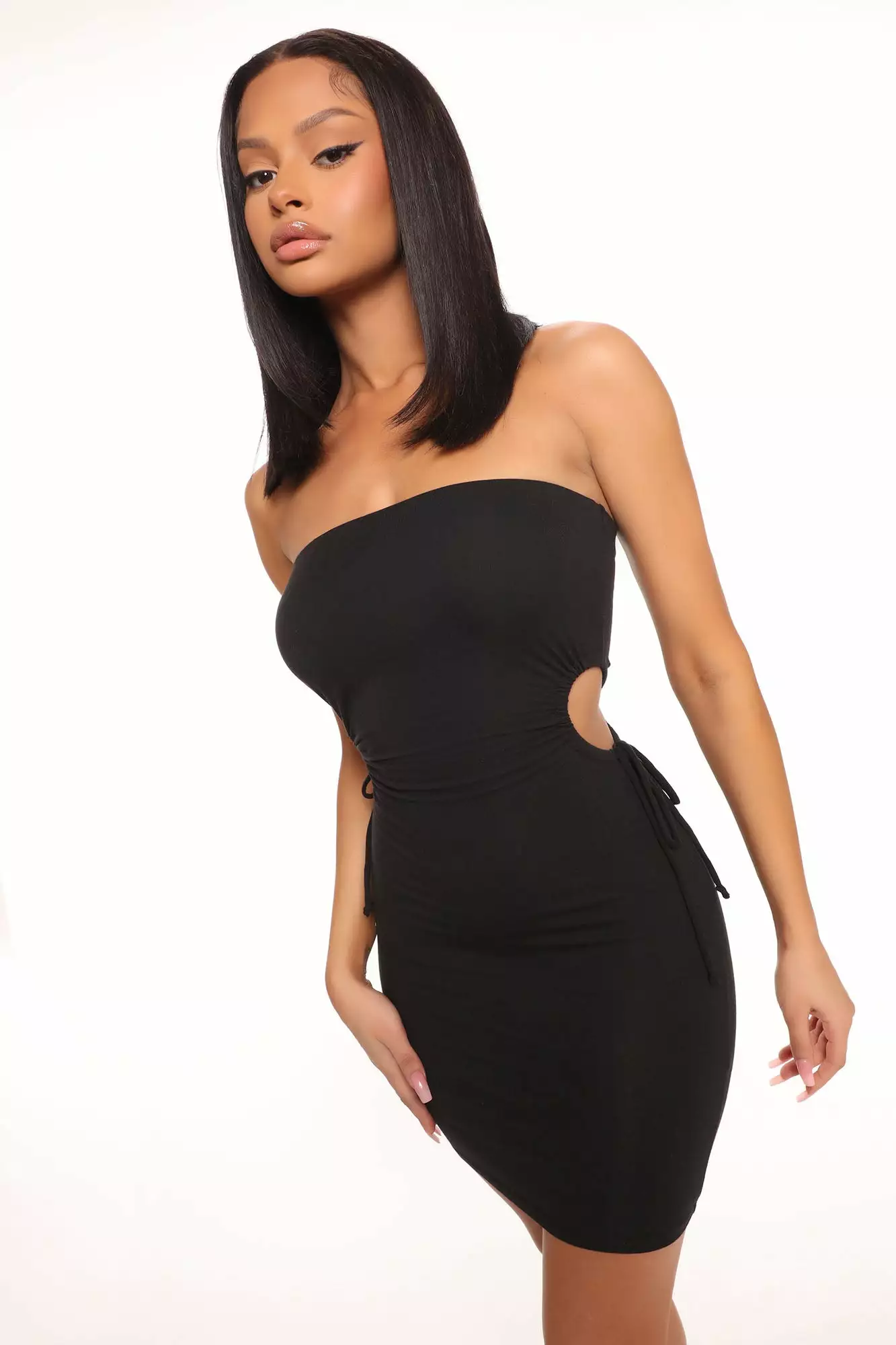 Fashion Nova Cut Out Cutie Mini Dress - Black 3 Fashion Nova Cut Out Cutie Mini Dress - Black