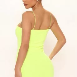 Fashion Nova Simple Necessity Mini Dress - Neon Yellow -Fashion Nova Dresses Shop 03 09 22Studio2 CE KG 11 35 54 59 73357FN NeonYellow 0529 PB