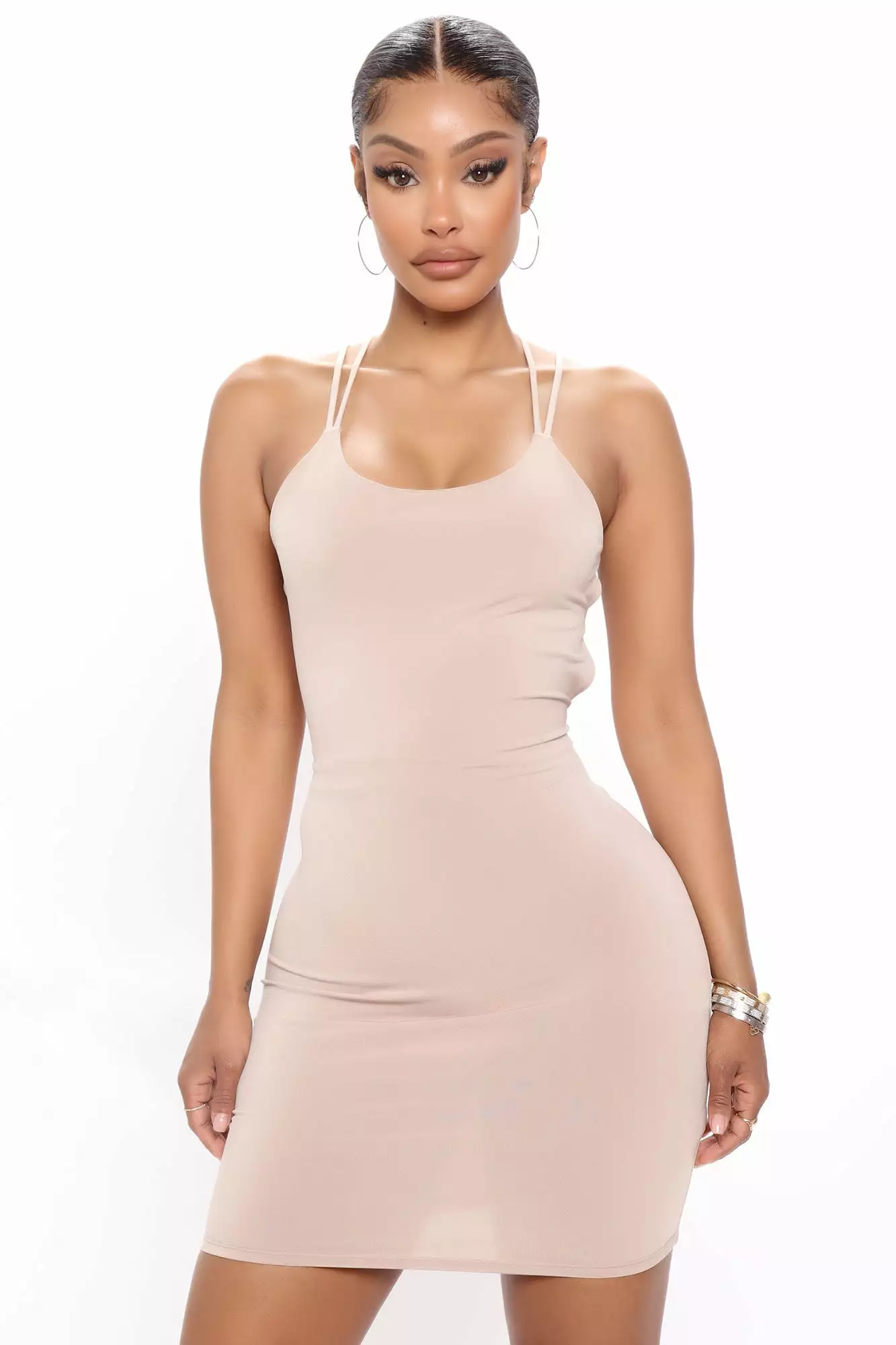 Fashion Nova Alessi Mini Dress - Taupe 3 Fashion Nova Alessi Mini Dress - Taupe