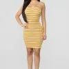 Fashion Nova Summer Ready Stripe Dress - Mustard/Combo -Fashion Nova Dresses Shop 03 11 19 Studio 2 OD 13 36 41 JD32176S Mustardcombo WG scaled