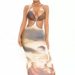 Fashion Nova How Angelic Maxi Dress - Brown/combo -Fashion Nova Dresses Shop 03 11 21Studio2 PA SD 10 37 17 5 XS021123B Browncombo 23192 EH