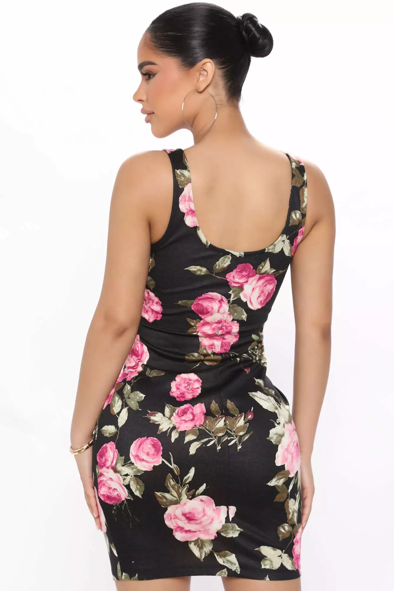 Fashion Nova Embry Floral Mini Dress - Black/combo 6 Fashion Nova Embry Floral Mini Dress - Black/combo - Image 4