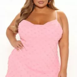 Fashion Nova Spring Fling Flocked Mini Dress - Pink -Fashion Nova Dresses Shop 03 11 22Studio2 DM AC 09 31 08 1 D7940CQ Pink 0015 PLUS EH