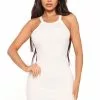 Fashion Nova Good Attitude Mini Dress - White