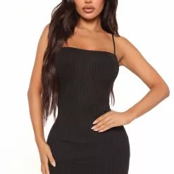 Fashion Nova Loryanne Ribbed Mini Dress - Black -Fashion Nova Dresses Shop 03 11 22Studio3 MS K 10 02 17 25 RD45614 Black 4711 SG