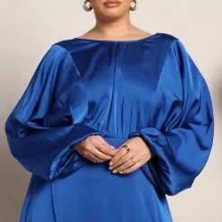 Fashion Nova Kiss The Sky Satin Maxi Dress - Royal -Fashion Nova Dresses Shop 03 14 22Studio2 CE RL 10 02 54 7 MF2903 Royal 0028 PLUS KL