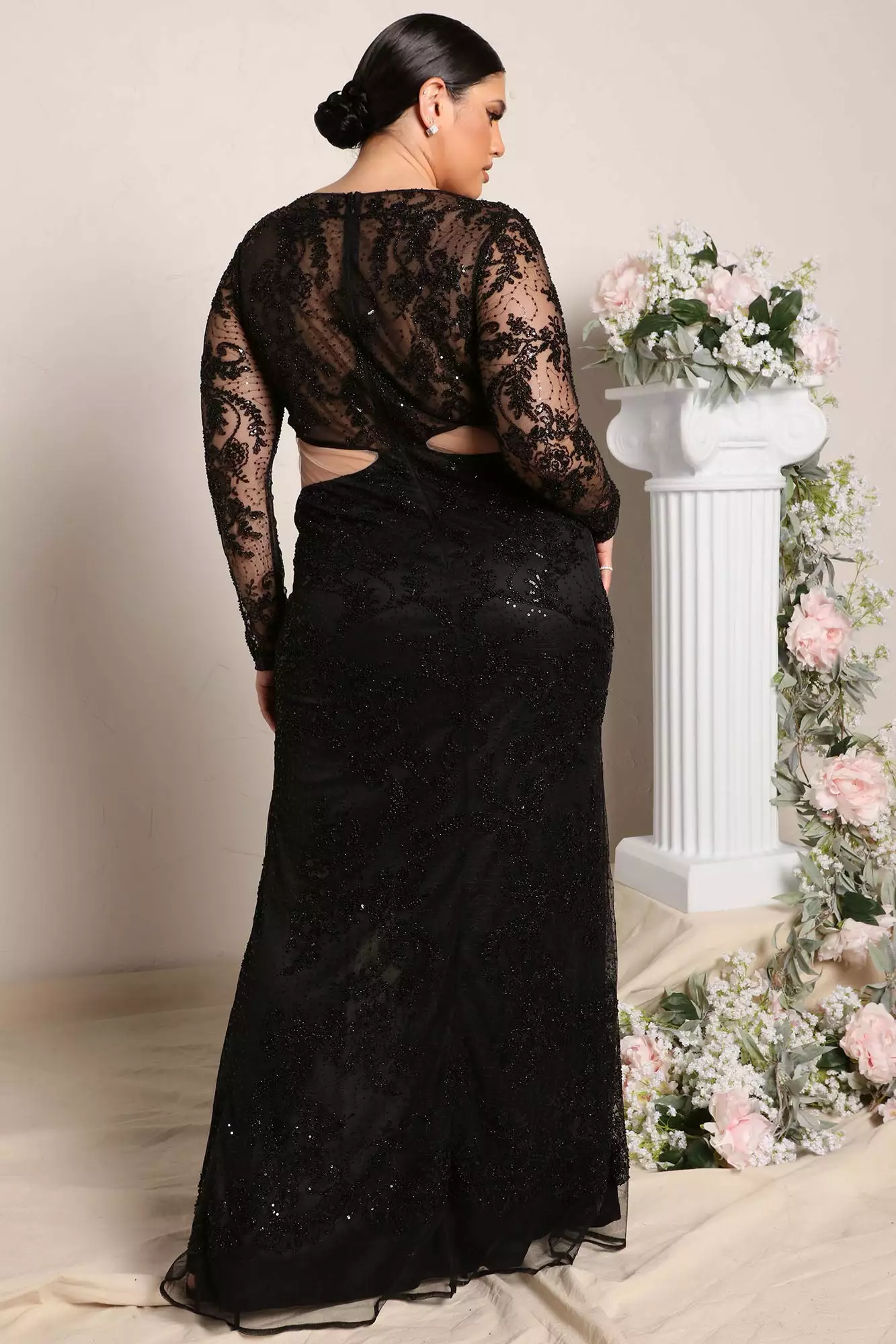 Fashion Nova Myself First Sequin Maxi Dress - Black 9 Fashion Nova Myself First Sequin Maxi Dress - Black - Image 7