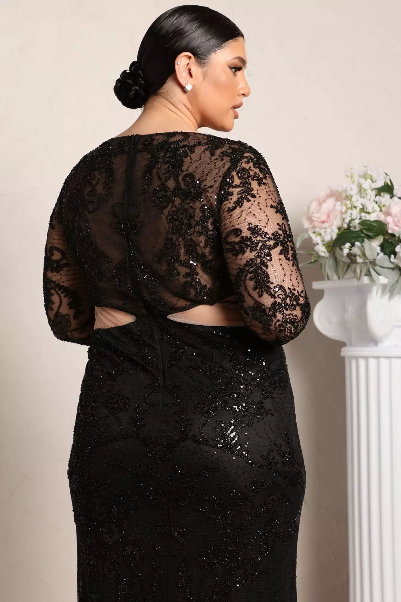 Fashion Nova Myself First Sequin Maxi Dress - Black 10 Fashion Nova Myself First Sequin Maxi Dress - Black - Image 8
