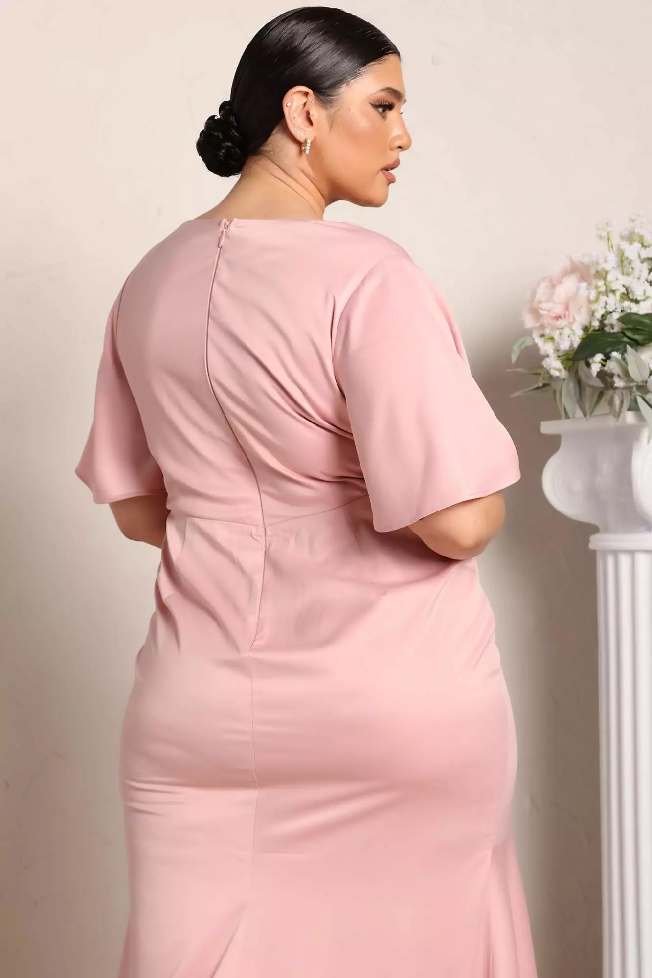 Fashion Nova She Said Yes Satin Maxi Dress - Pink 9 Fashion Nova She Said Yes Satin Maxi Dress - Pink - Image 7