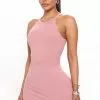 Fashion Nova Good Attitude Mini Dress - Mauve