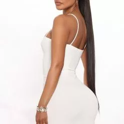 Fashion Nova Loryanne Ribbed Mini Dress - White -Fashion Nova Dresses Shop 03 14 22Studio4 RM CP 14 57 14 63 RD45614 White 5337 SG