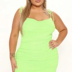 Fashion Nova Second Chances Mesh Mini Dress - Green -Fashion Nova Dresses Shop 03 15 22Studio2 KJ AC 11 25 33 24 DX7802 Green 1644 PLUS KL JF