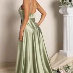 Fashion Nova Mia Satin Maxi Dress - Green -Fashion Nova Dresses Shop 03 15 22Studio3 CE RL 09 05 46 3 MF21146 Green 0322 EH
