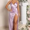 Fashion Nova Just Say Yes Satin Maxi Dress - Lavender -Fashion Nova Dresses Shop 03 15 22Studio3 CE RL 09 12 46 7 MM2410 Lavender 0354 EH