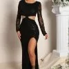 Fashion Nova Myself First Sequin Maxi Dress - Black 2 Fashion Nova Myself First Sequin Maxi Dress - Black -Fashion Nova Dresses Shop 03 15 22Studio3 CE RL 09 21 49 10 FN568L Black 0390 EH