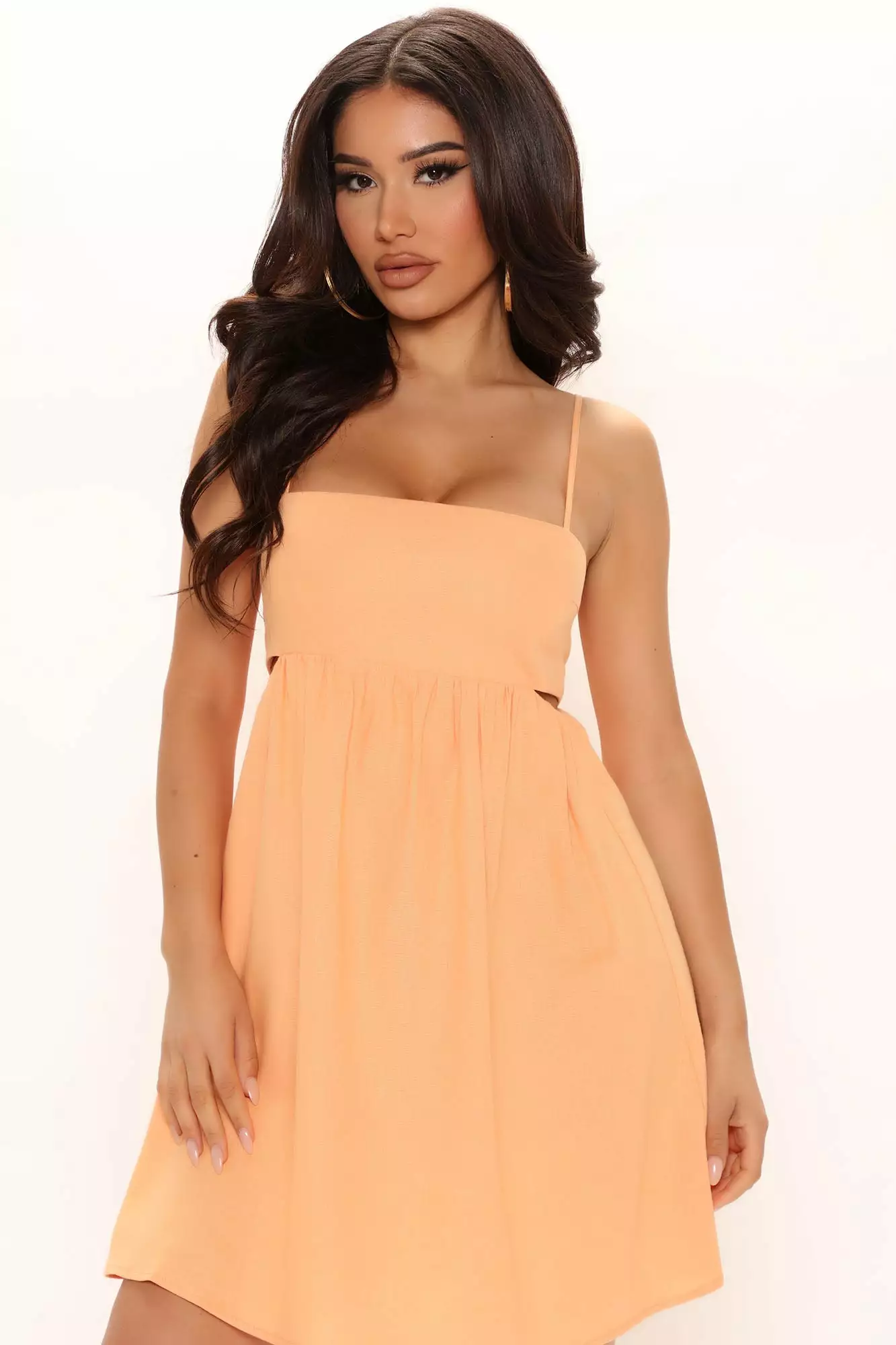 Fashion Nova Emeline Mini Dress - Melon 4 Fashion Nova Emeline Mini Dress - Melon - Image 2