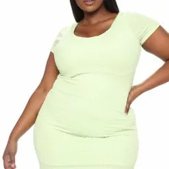 Fashion Nova Brina Mini Dress - Lime -Fashion Nova Dresses Shop 03 16 22Studio4 SN KP 14 13 50 32 HF22F323FN Lime 6148 PLUS KL
