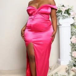 Fashion Nova Ever After Satin Maxi Dress - Fuchsia -Fashion Nova Dresses Shop 03 16 22Studio5 RT KP 10 41 31 6 74486E Fuchsia 1275 PLUS KS