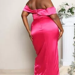 Fashion Nova Ever After Satin Maxi Dress - Fuchsia -Fashion Nova Dresses Shop 03 16 22Studio5 RT KP 10 41 52 6 74486E Fuchsia 1282 PLUS KS