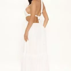 Fashion Nova Kenney Halter Maxi Dress - White -Fashion Nova Dresses Shop 03 17 22Studio1 MS K 13 18 39 57 32127SK White 2586 PB
