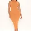Fashion Nova Lola Midi Dress - Orange 1 Fashion Nova Lola Midi Dress - Orange -Fashion Nova Dresses Shop 03 18 22Studio2 CE LT 15 05 34 51 RD46040 Orange 3300 PB