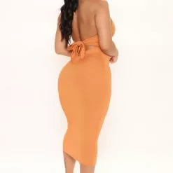 Fashion Nova Lola Midi Dress - Orange 8 Fashion Nova Lola Midi Dress - Orange -Fashion Nova Dresses Shop 03 18 22Studio2 CE LT 15 06 24 51 RD46040 Orange 3306 PB
