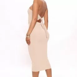 Fashion Nova Lola Midi Dress - Mocha -Fashion Nova Dresses Shop 03 18 22Studio4 RM RA 14 30 56 22 RD46040 Mocha 19015 PB