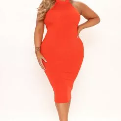 Fashion Nova Lola Midi Dress - Red 14 Fashion Nova Lola Midi Dress - Red -Fashion Nova Dresses Shop 03 21 22Studio2 RT KP 09 33 01 4 RD46040 Red 3395 PLUS PB