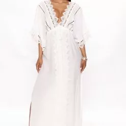 Fashion Nova Island Gal Maxi Dress - White