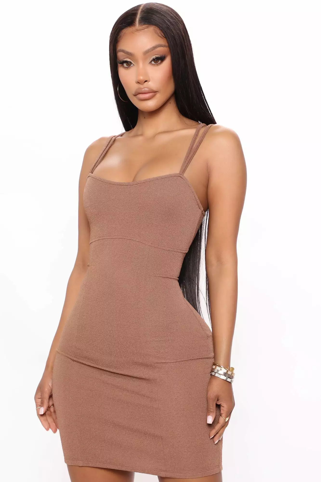 Fashion Nova Raven Mini Dress - Brown 3 Fashion Nova Raven Mini Dress - Brown