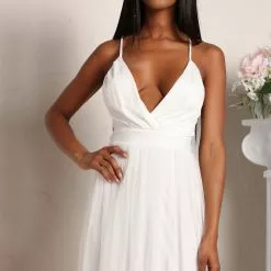 Fashion Nova Mesh Overlay Maxi Dress - White -Fashion Nova Dresses Shop 03 22 22Studio7 MS KG 16 04 06 71 BD04549 White 0763 KL