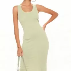 Fashion Nova Love All Of Me Midi Dress - Sage -Fashion Nova Dresses Shop 03 23 22Studio1 ME KP 09 52 32 11 68277 Sage 3557 SG