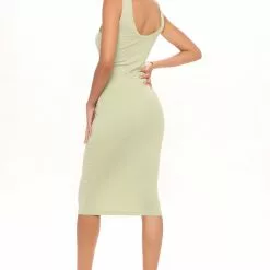 Fashion Nova Love All Of Me Midi Dress - Sage -Fashion Nova Dresses Shop 03 23 22Studio1 ME KP 09 54 24 11 68277 Sage 3570 SG