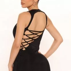 Fashion Nova Back In Town Slinky Maxi Dress - Black -Fashion Nova Dresses Shop 03 23 22Studio2 MS RL 09 06 33 10 FS22E861 Black 4059 EH