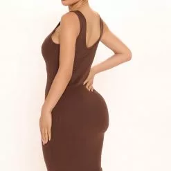 Fashion Nova Love All Of Me Midi Dress - Mocha -Fashion Nova Dresses Shop 03 23 22Studio2 MS RL 10 18 14 32 68277 Mocha 4251 EH