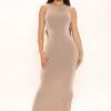 Fashion Nova Back In Town Slinky Maxi Dress - Taupe -Fashion Nova Dresses Shop 03 24 22Studio2 RT RL 13 27 55 37 FS22E861 Taupe 4889 MH