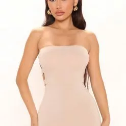 Fashion Nova Dani Midi Dress - Mocha -Fashion Nova Dresses Shop 03 24 22Studio2 RT RL 14 20 11 48 JD45648 Mocha 4986 KS