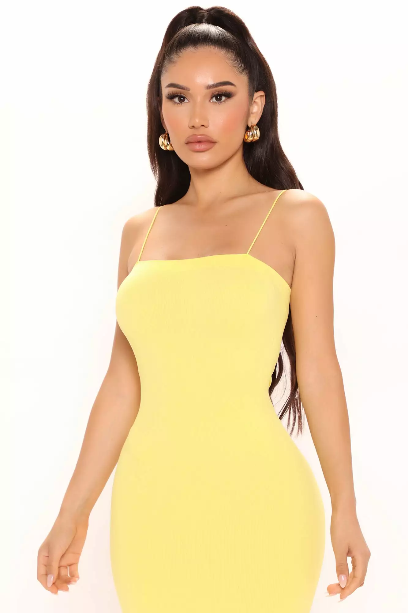 Fashion Nova Shelby Seamless Mini Dress - Yellow 4 Fashion Nova Shelby Seamless Mini Dress - Yellow - Image 2