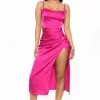 Fashion Nova Love Galore Satin Midi Dress - Fuchsia -Fashion Nova Dresses Shop 03 24 22Studio4 RM CP 14 44 09 31 DR2339 Fuchsia 6958 EH
