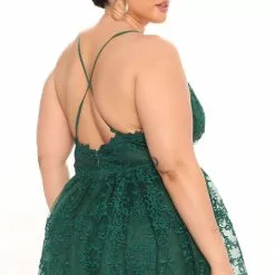 Fashion Nova Perfect Date Lace Mini Dress - Green -Fashion Nova Dresses Shop 03 25 22Studio1 ME AC 11 38 02 32 MF2458 Green 6276 PLUS PB