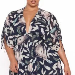 Fashion Nova Farrah Floral Maxi Dress - Navy/combo -Fashion Nova Dresses Shop 03 26 21Studio3 RT SD 10 05 17 16 DM1885 Navycombo 0654 PLUS RA