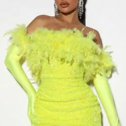 Fashion Nova Glam Night Sequin Glove Dress - Neon Green -Fashion Nova Dresses Shop 03 31 22Studio6 SN KG 09 17 26 3 YELLOWDRESS 2025 WG